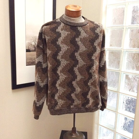 Men's Pullover Sweater, Size XL, Brown Colors, Brand TUNDRA - Picture 1 of 2